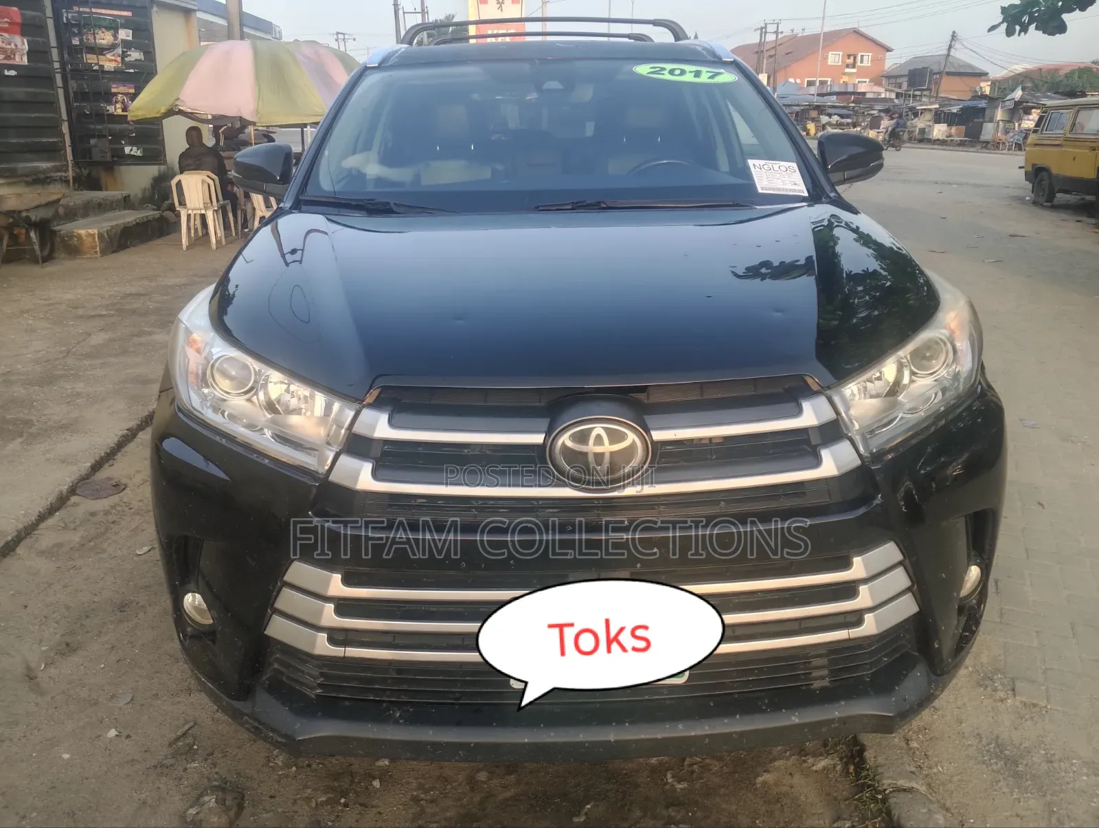 Toyota Highlander XLE 4x4 V6 (3.5L 6cyl 8A) 2017 Black