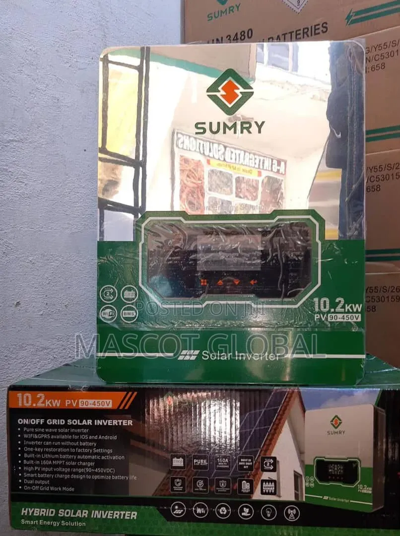 6.2kva Sumry Inverter and 5kwh Lithium Battery