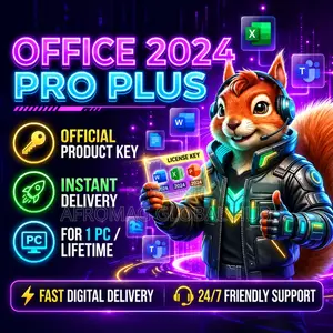 Microsoft Office 2024 Pro Plus Official Product Key | 1 PC Lifetime