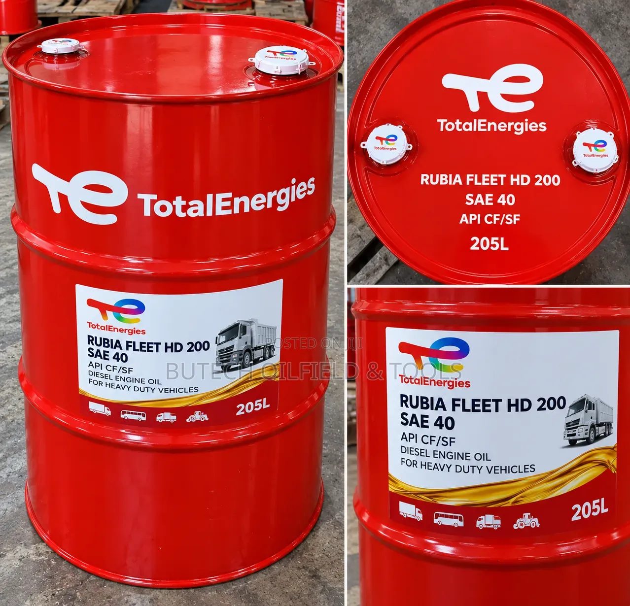 TotalEnergies Rubia Fleet HD 200 SAE 40 Engine Oil – 205 Litres