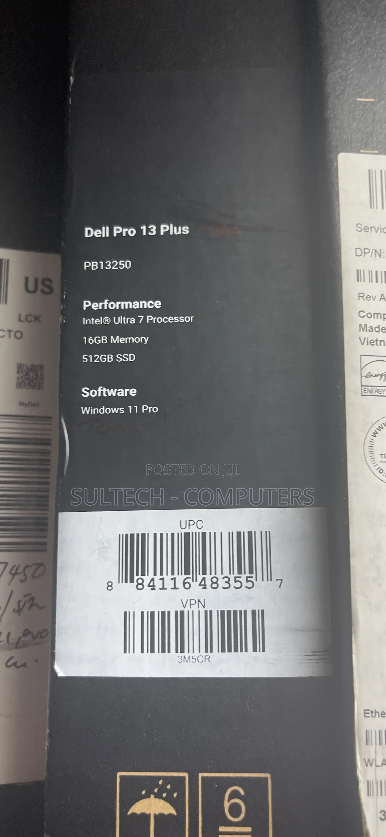 New Laptop Dell Pro Plus 13 16GB Intel SSD 512GB
