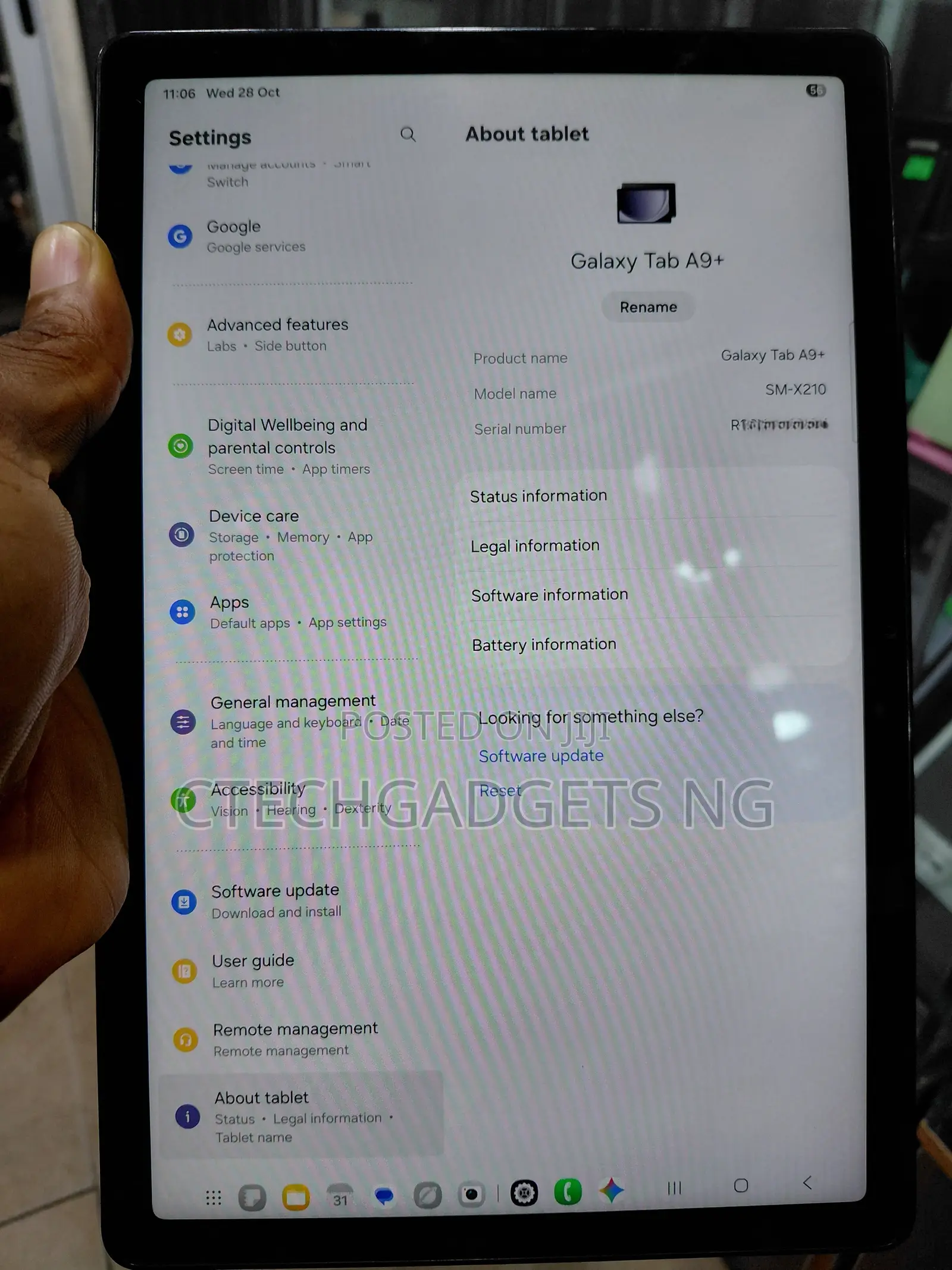 Samsung Galaxy Tab A9+ 64 GB Gray