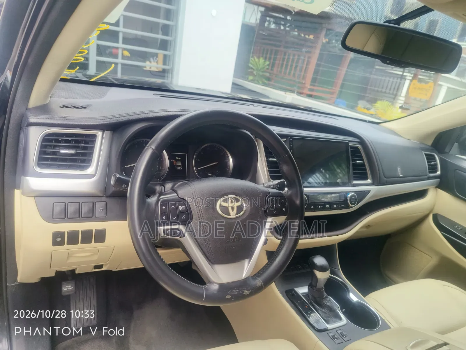 Toyota Highlander XLE V6 4x2 (3.5L 6cyl 6A) 2016 Black