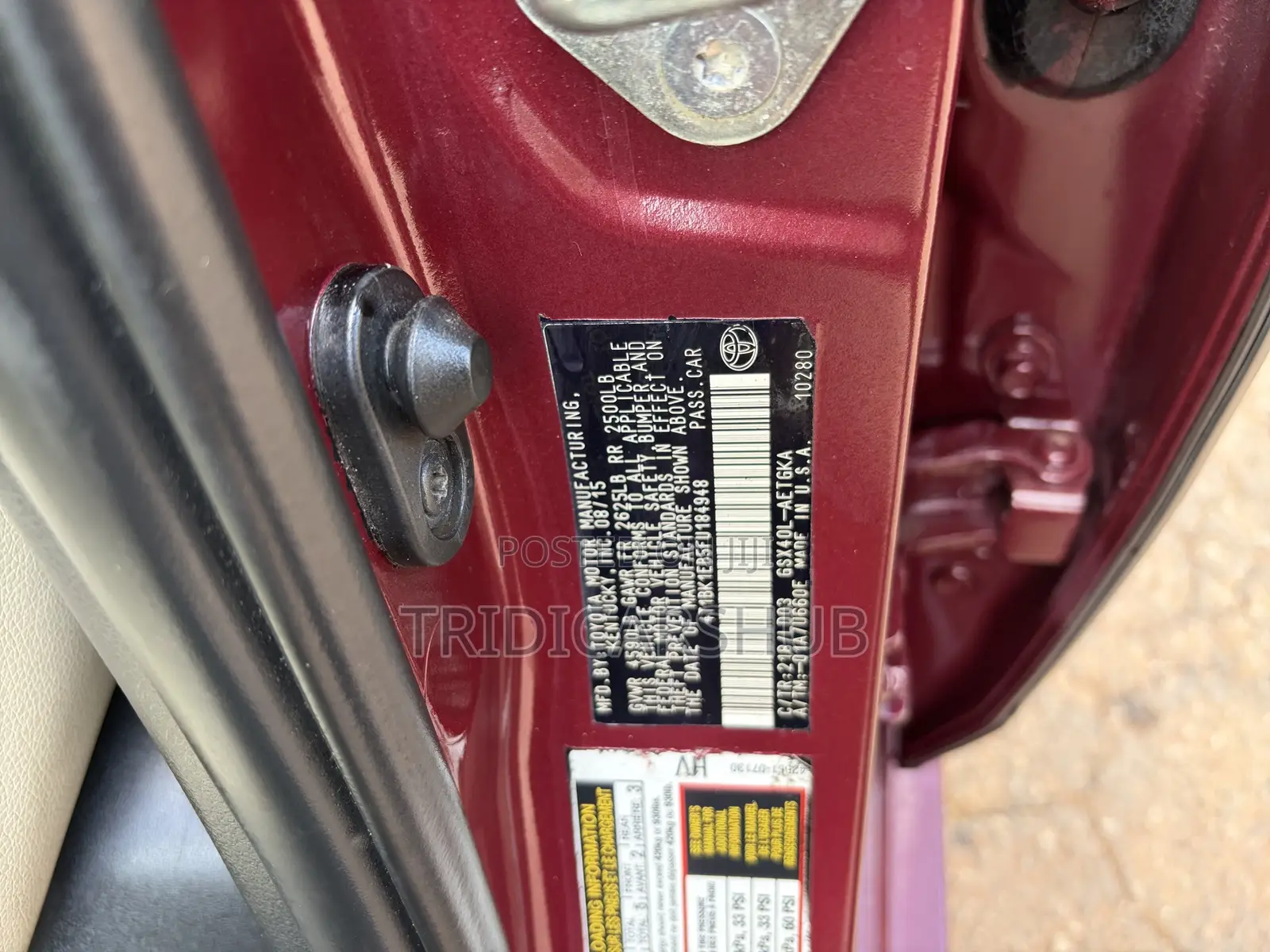 Toyota Avalon XLE Sedar FWD (3.5L 6cyl 6A) 2013 Maroon