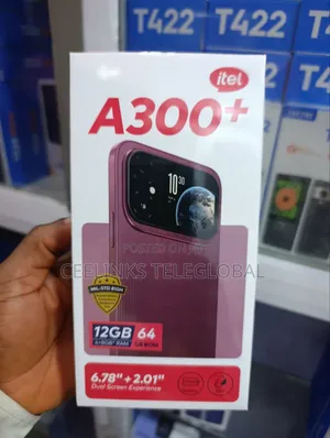 New Itel A300+ 64 GB Black