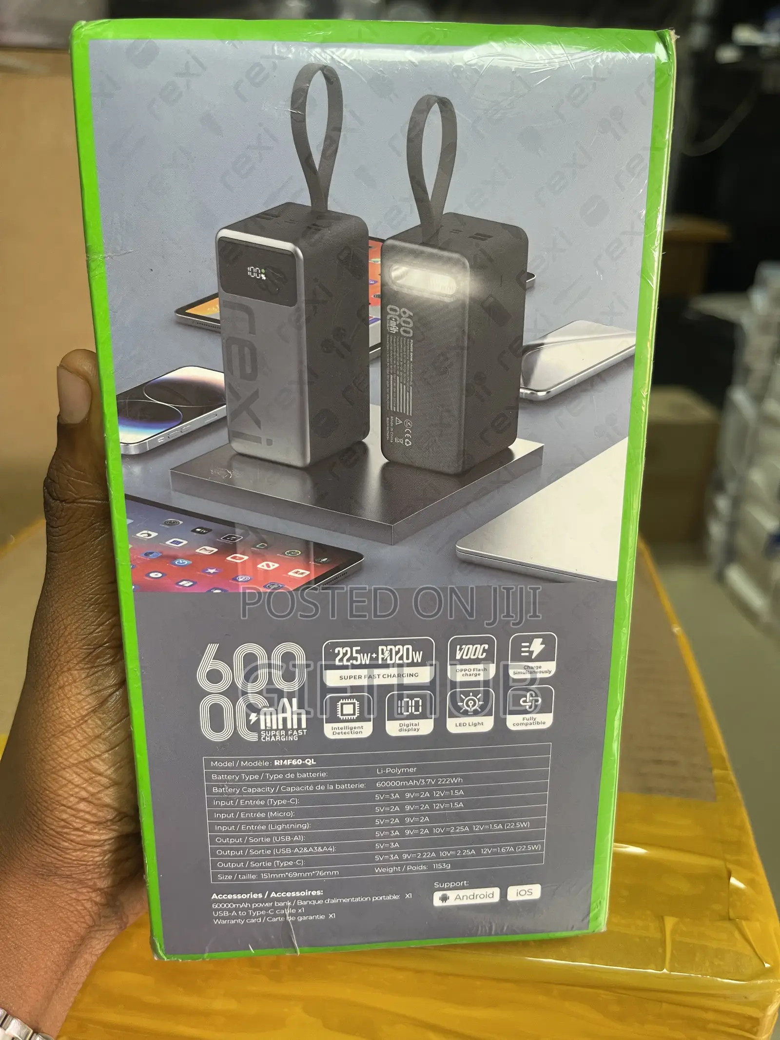 Rexi Power Bank 60000mah
