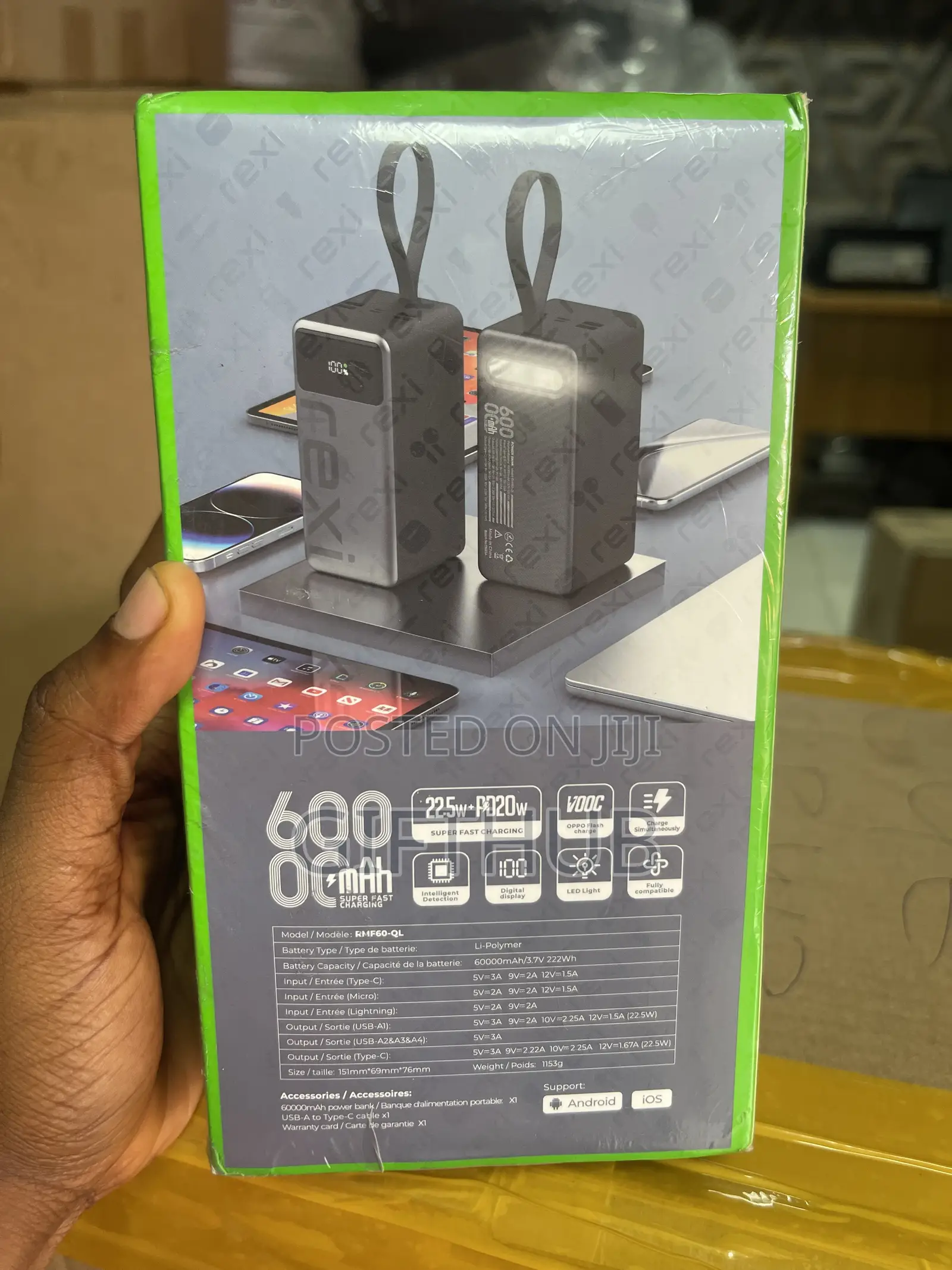 Rexi Power Bank 60000mah