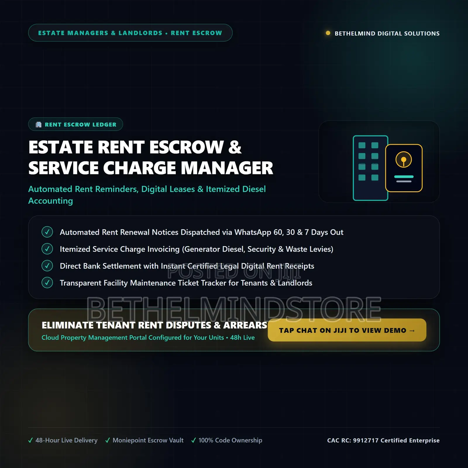 Estate Rent Escrow & Facility Service Charge Manager Portal