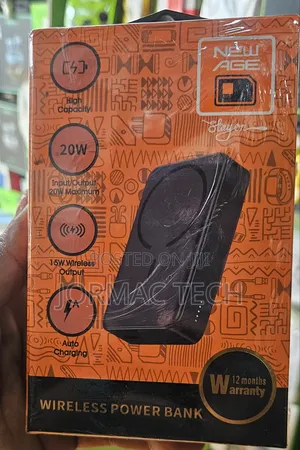 New Age Wireless Power Bank 20000mAh