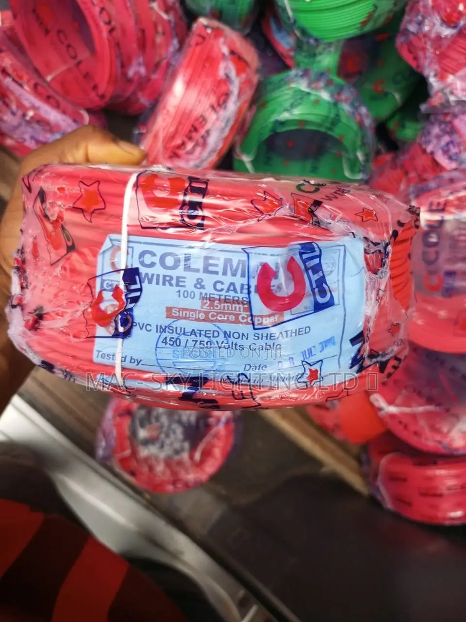 2.5mm2 Original Coleman Electrical Cable