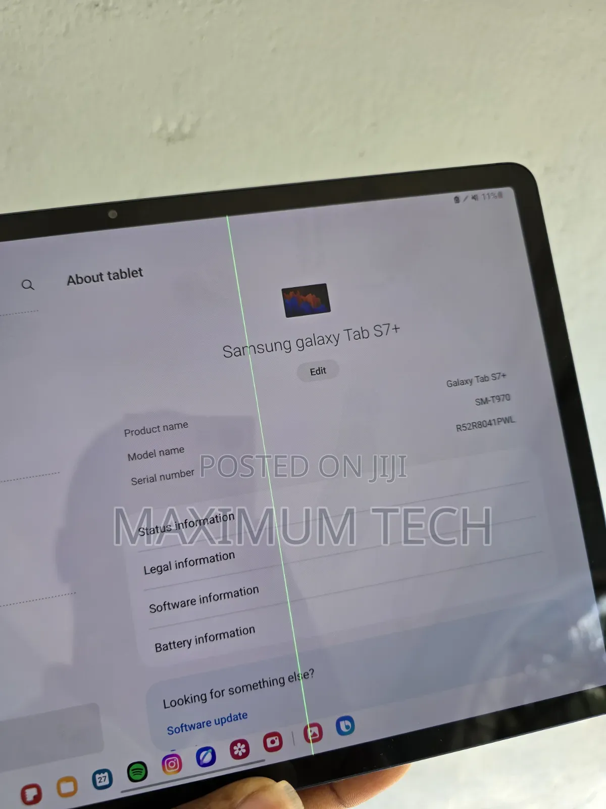 Samsung Galaxy Tab S7+ 256 GB Green