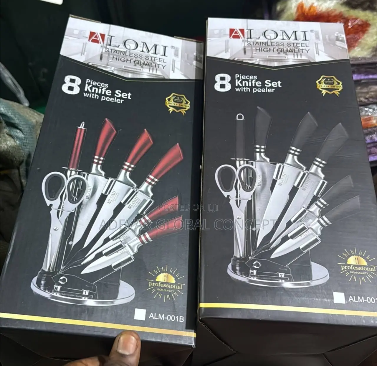8pcs Alomi Knife Set With Peeler