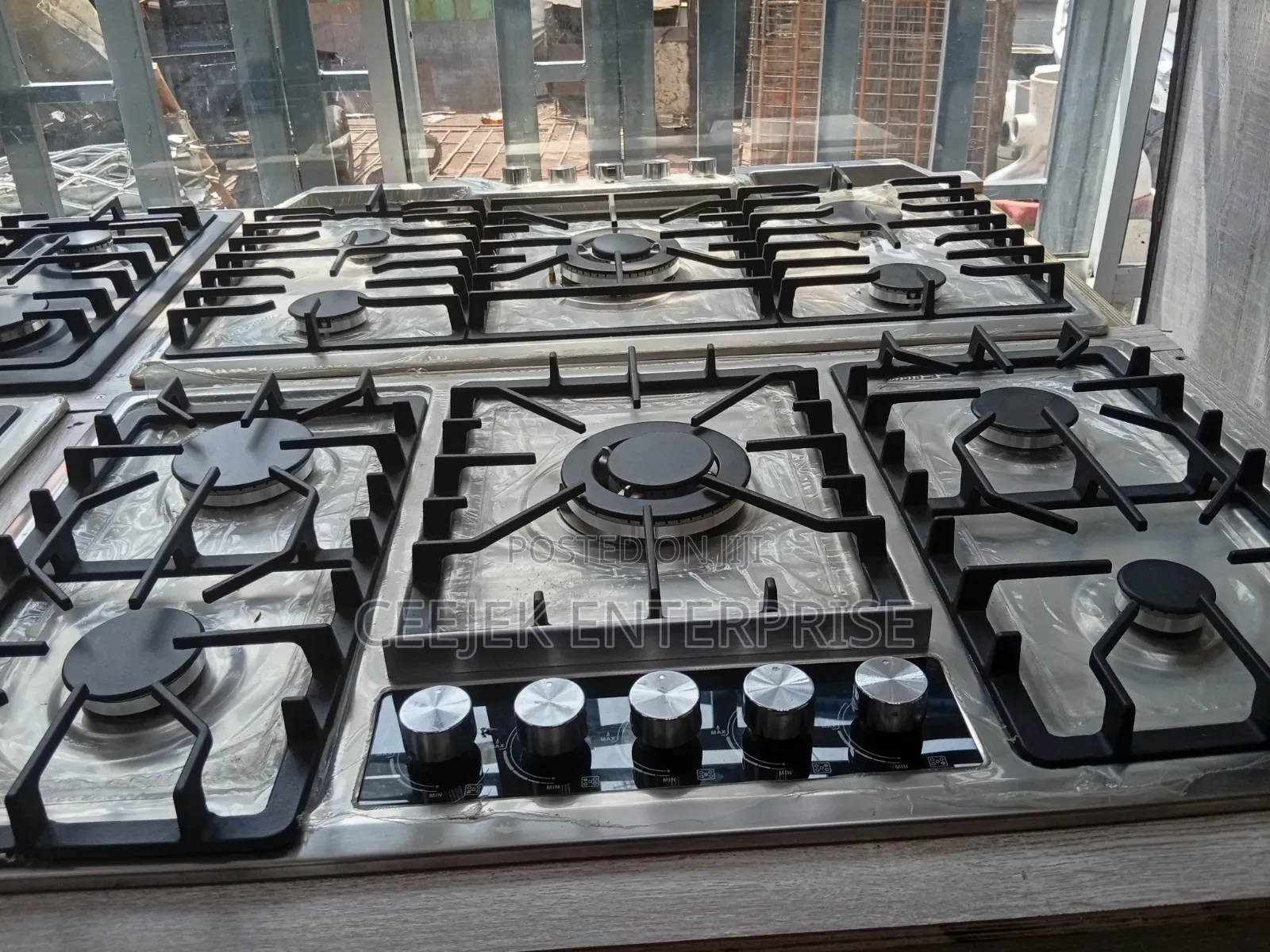 Silver 5 Burner Gas