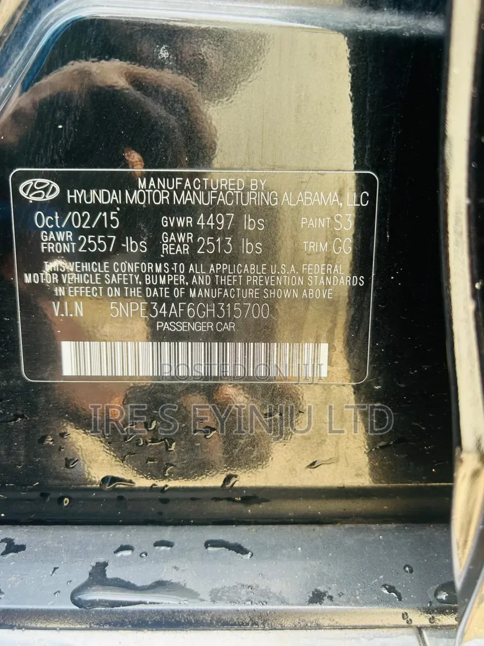 Hyundai Sonata 2016 Black