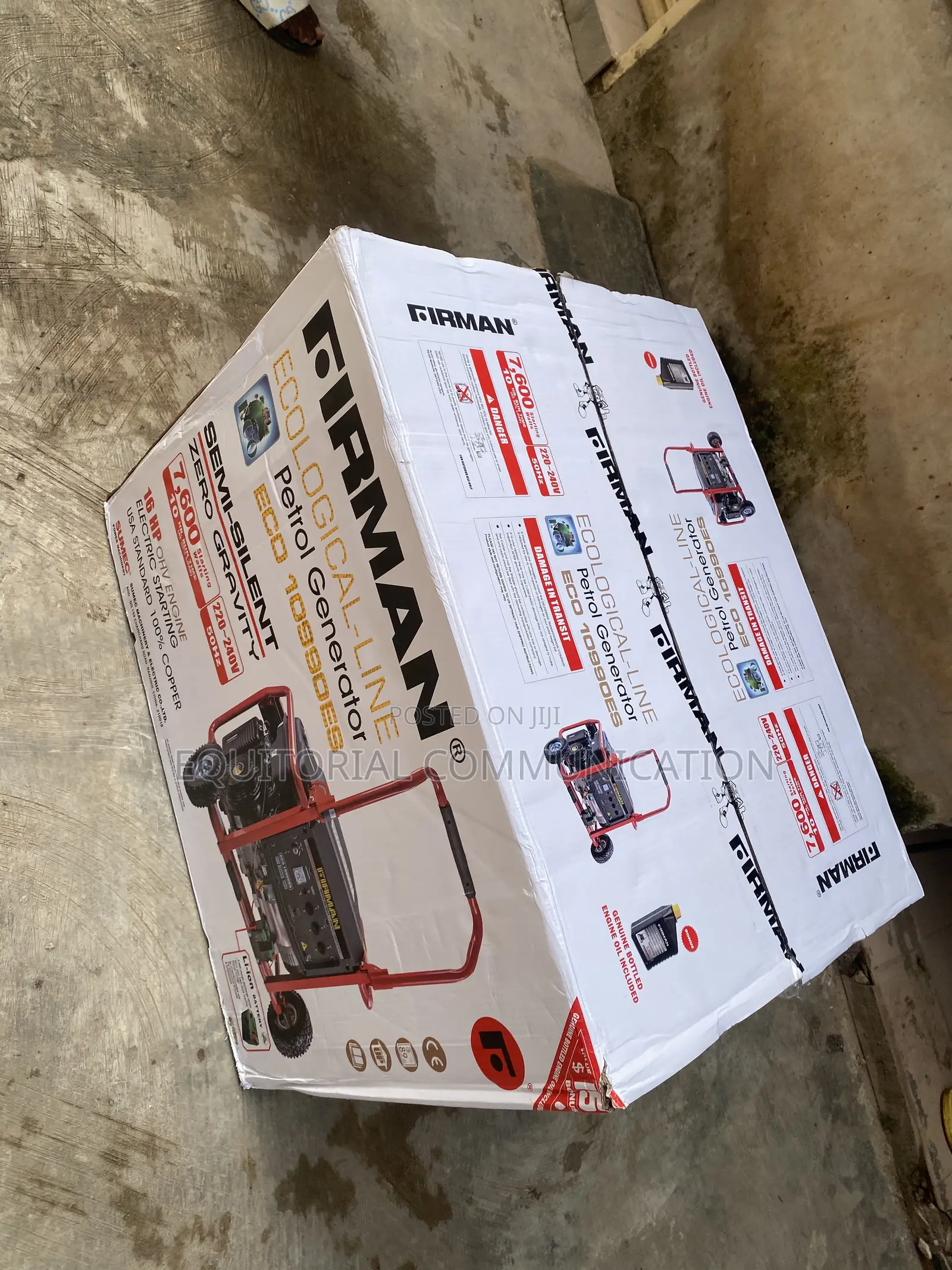 Firman ECO 10990ES 7.6KVA 16HP Petrol Generator for Power Supply