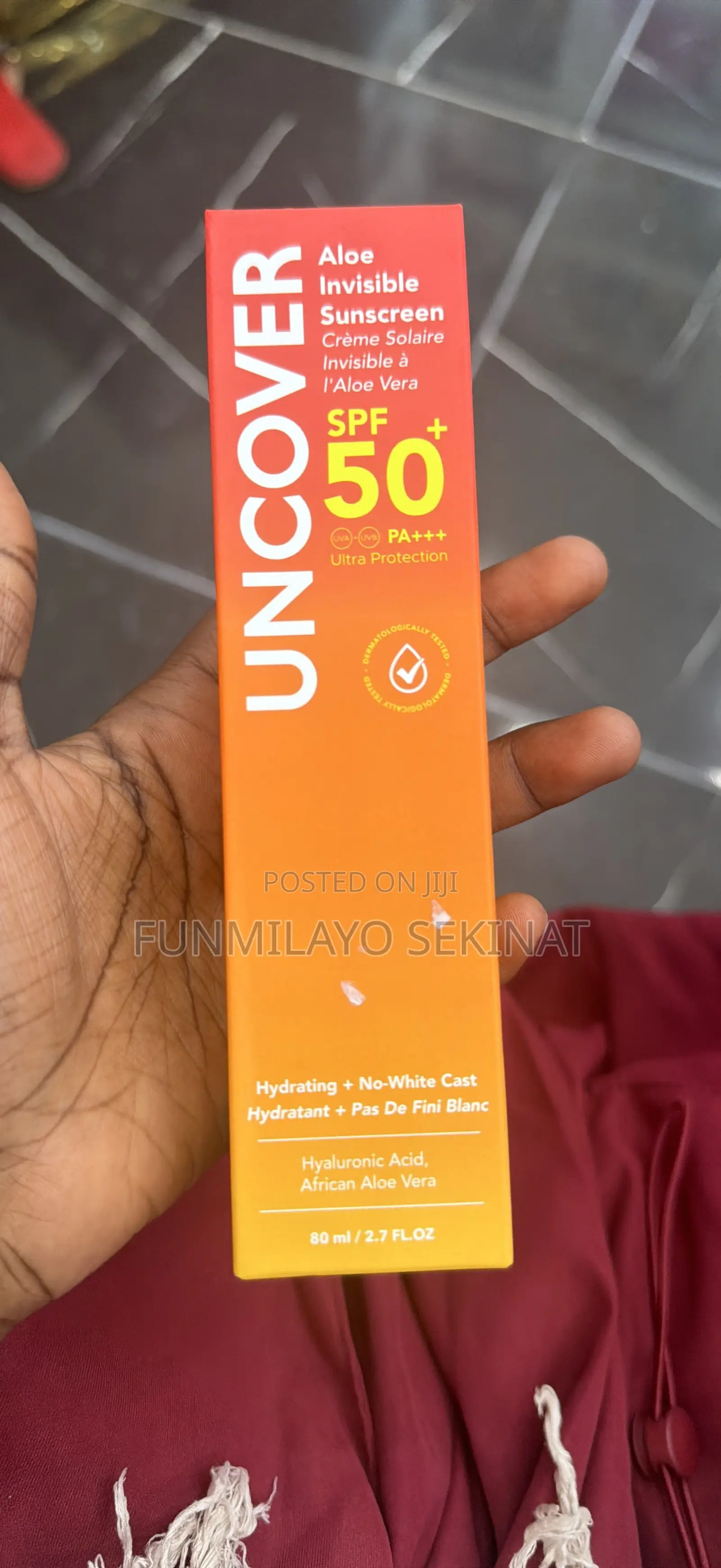 Uncover Aloe Invisible Sunscreen SPF 50+