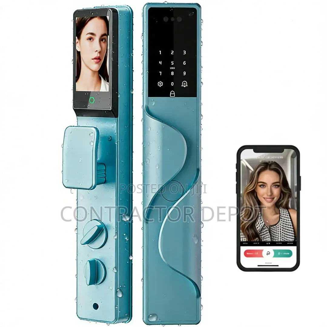 Waterproof Tuya WiFi Smart Door Lock With 3D Face & Fingerprint