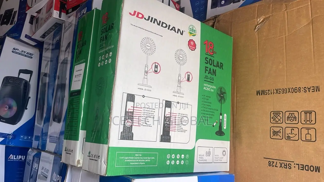 18inch Rechargeable Solar Fan