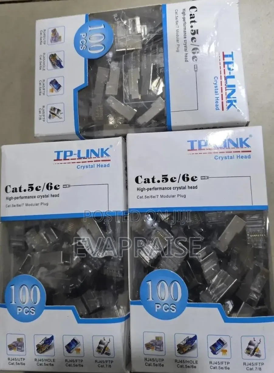 Tp Link Shielded Connector Cat6e / Cat5e 100pcs