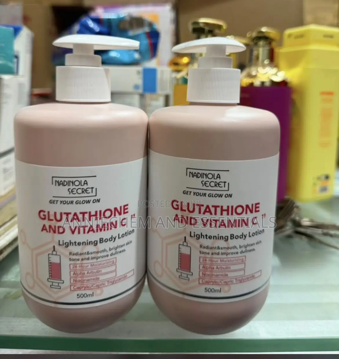 Nadinola Secret Glutathione and Vitamin C Lightening Body Lotion