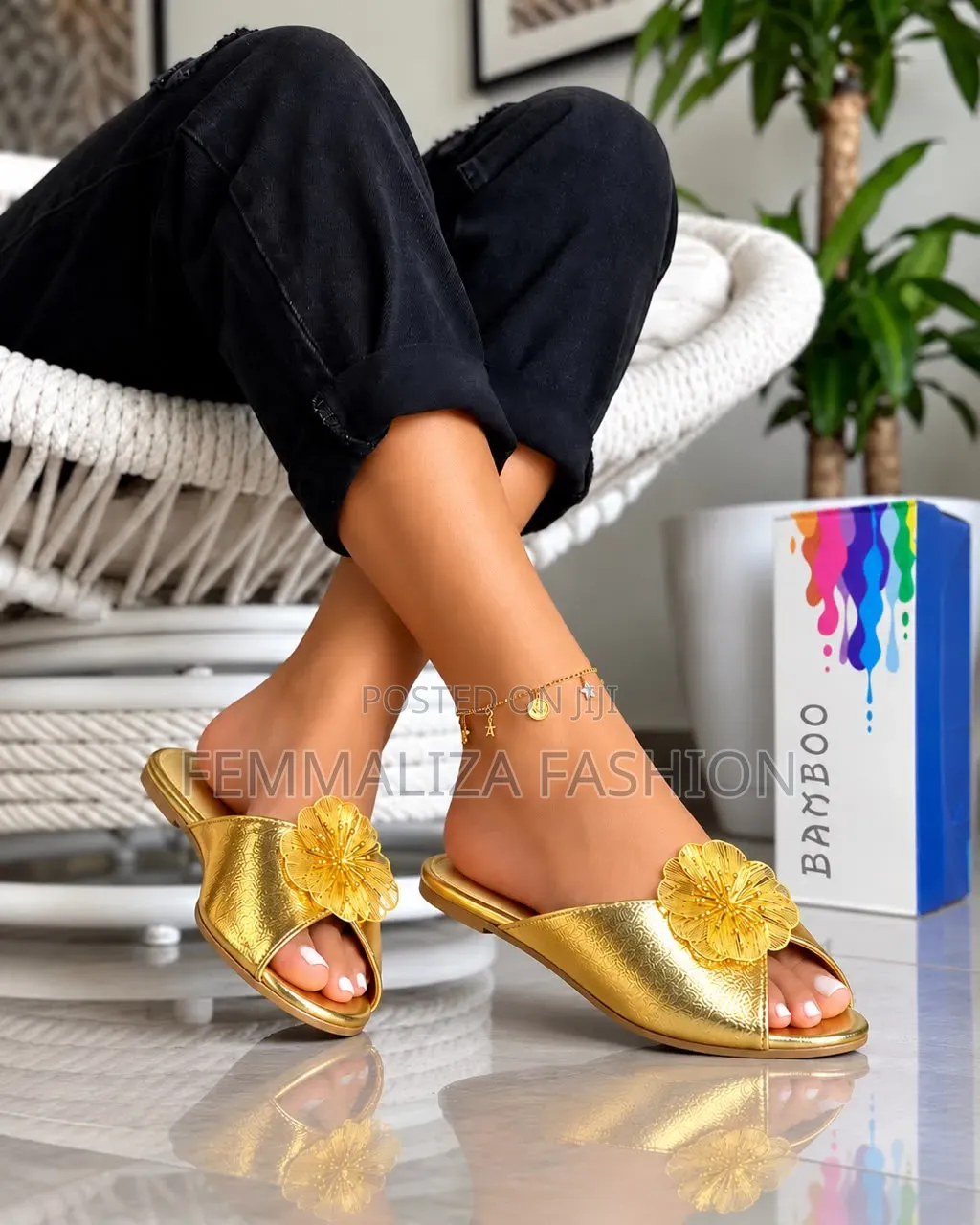 Women Luxury Rose Slippers