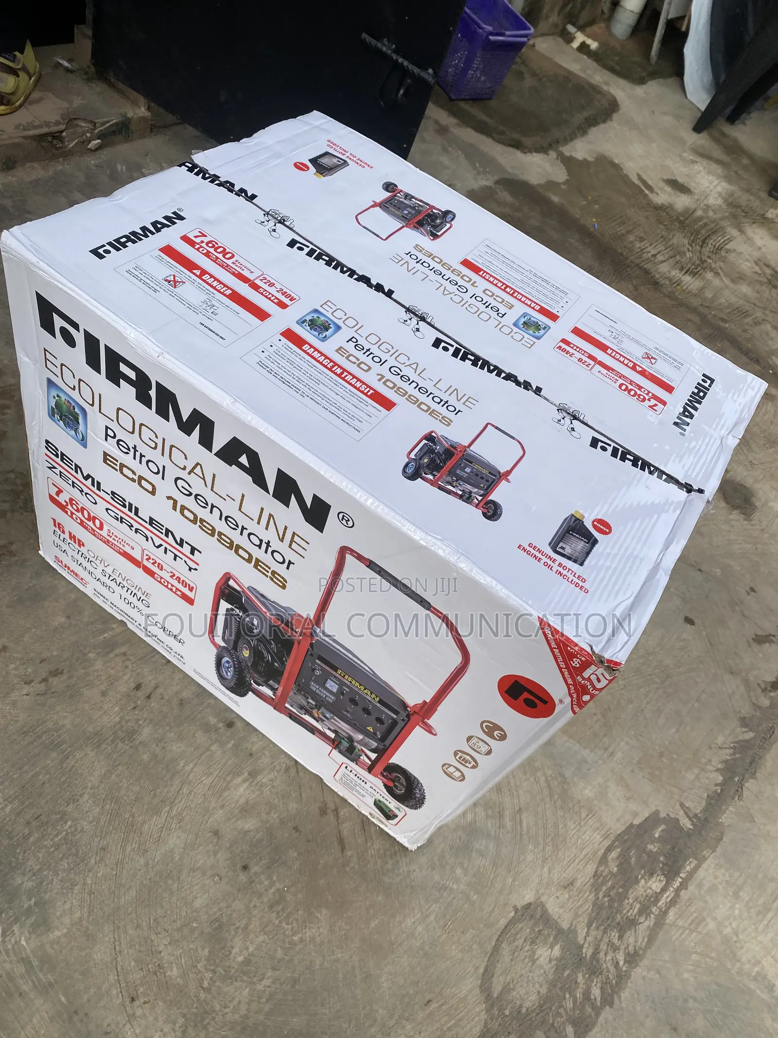 Firman ECO 10990ES Semi-Silent 7.6KVA Petrol Generator for Homes