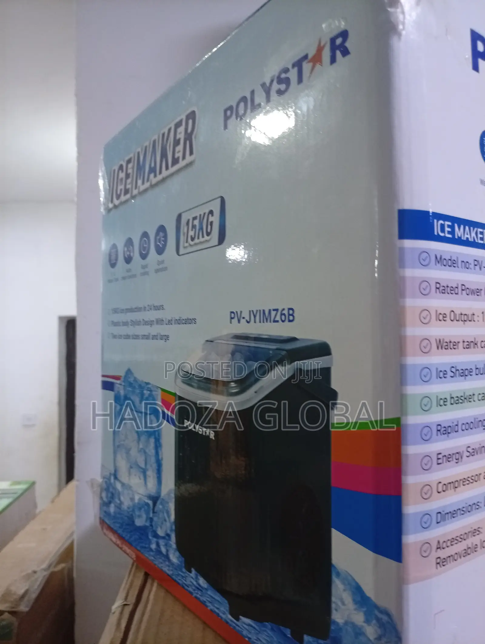 Sleek and Stylish: Polystar 15kg Compact Ice Machine
