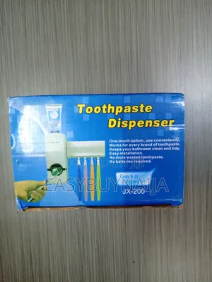Toothpaste Dispenser and Toothbrush Holder