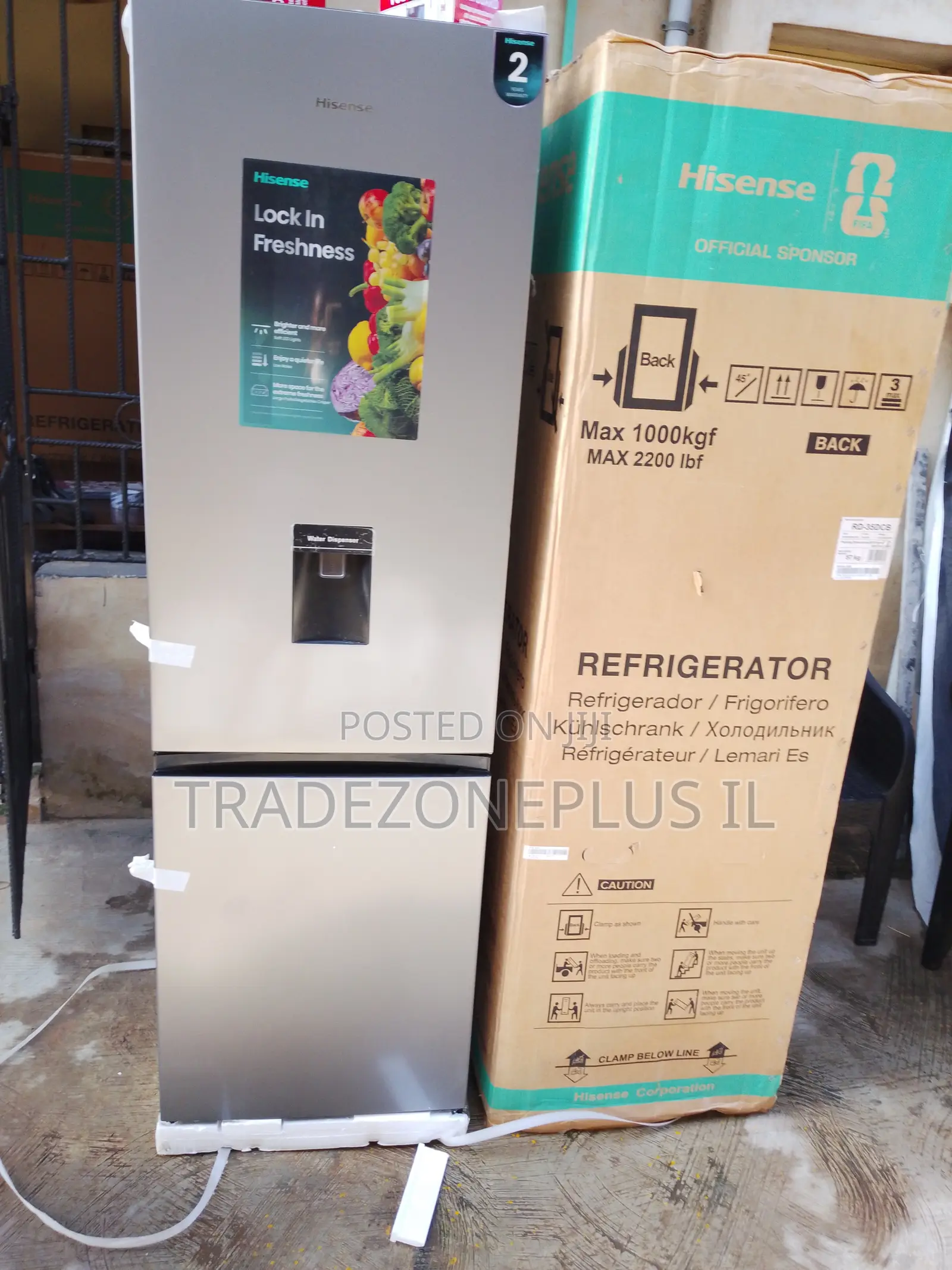 Hisense RD-3DCB Double Door Refrigerator With Water Dispenser