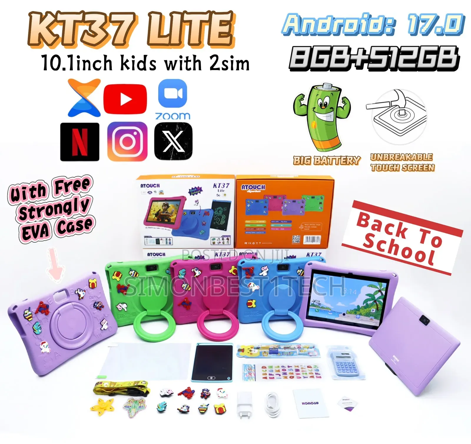 New Atouch KT37 512 GB Blue