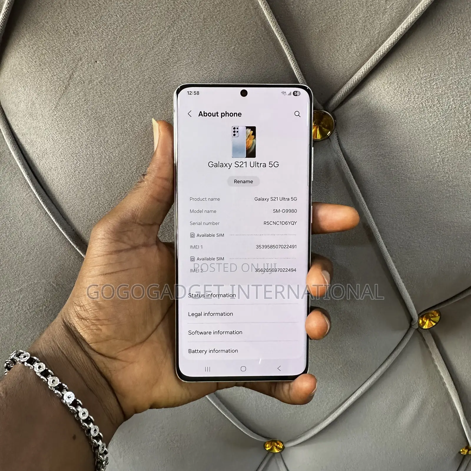 Samsung Galaxy S21 Ultra 5G 256 GB Silver