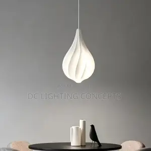Simple Nordic Danish Flower Bud Drip Led Pendant Light for Living Room