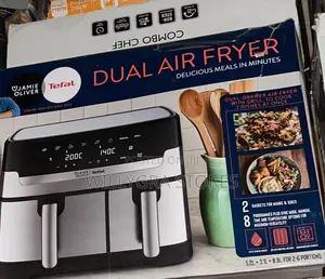 Tefal Dual Easy Fry Essential Airfryer in Black 8.3L