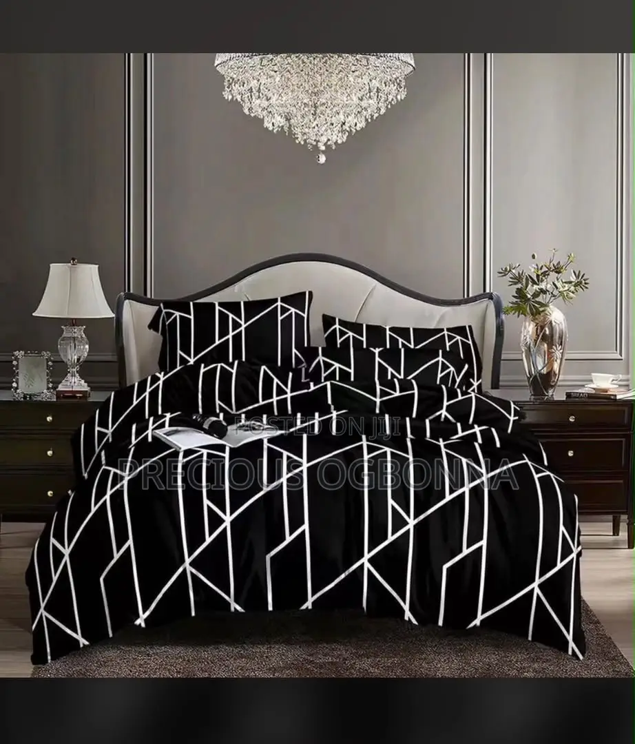 Luxury 7by7 Bedsheet and 4 Pillowcases
