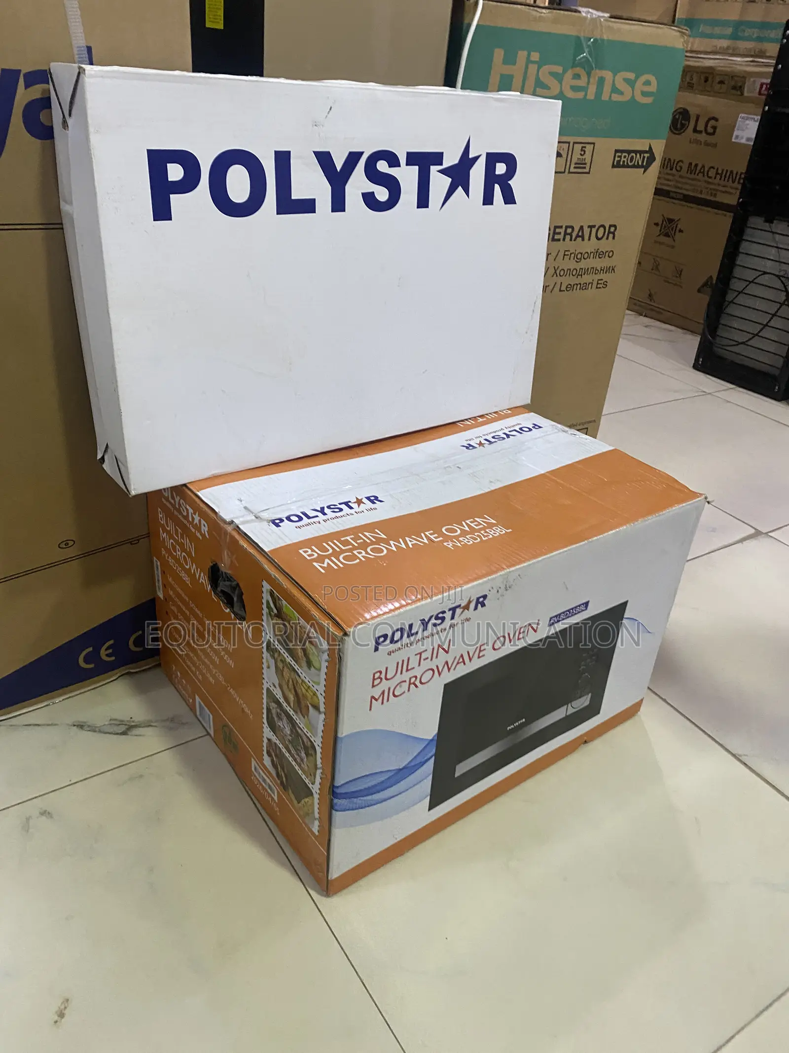 Polystar PV-BD25BBL 25L Kitchen Cabinet Microwave Oven