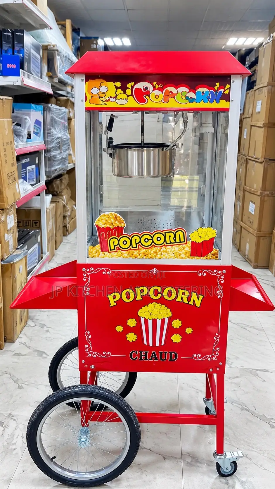 Commercial Popcorn Machine Cart With Wheels