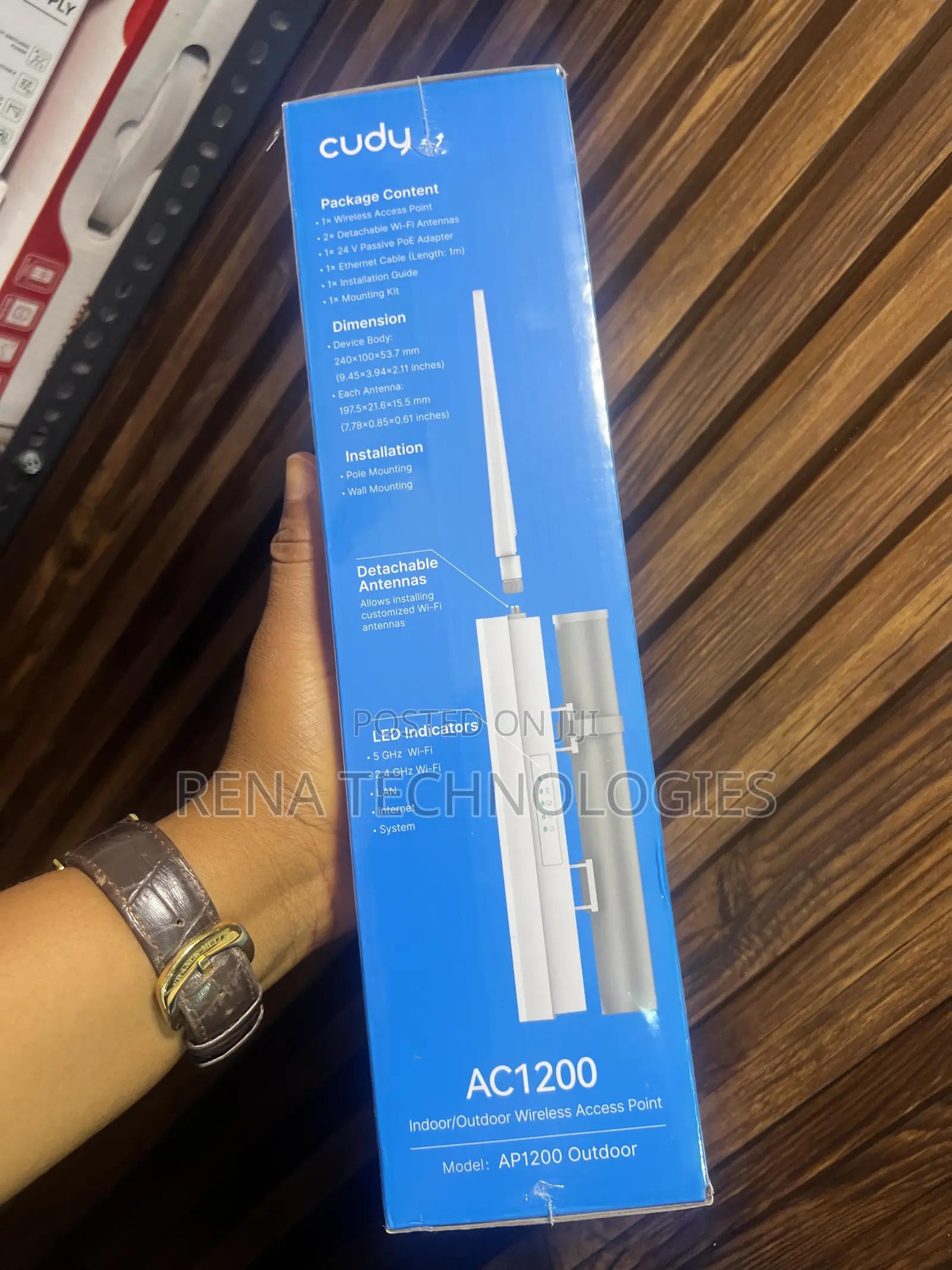 Cudy AC1200 Wi-Fi 5 Dual-Band Outdoor Access Point, AP1200 Outdoor