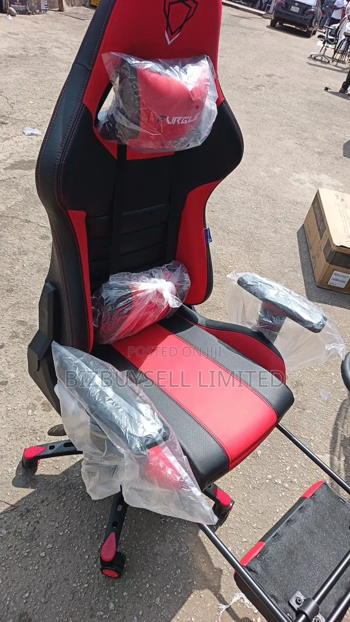 Luxury Gaming Table and Chair With Footrest and Cup, Headphone Holder.