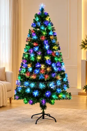 7ft Christmas Tree With Light and Ribbon