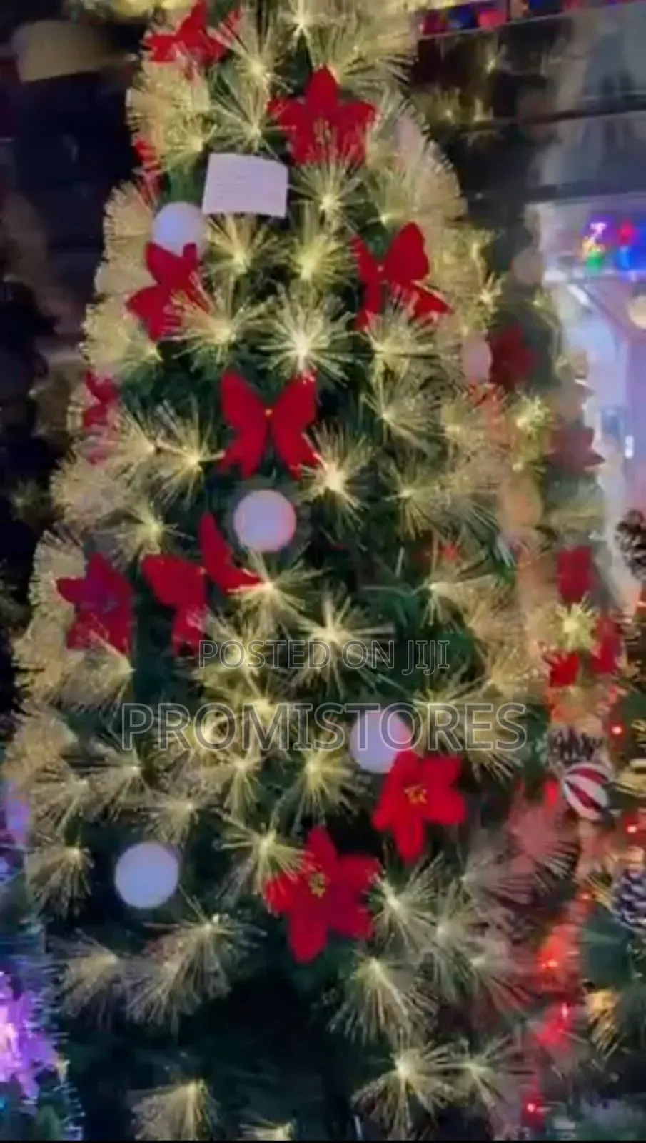 7ft Christmas Tree With Light and Ribbon
