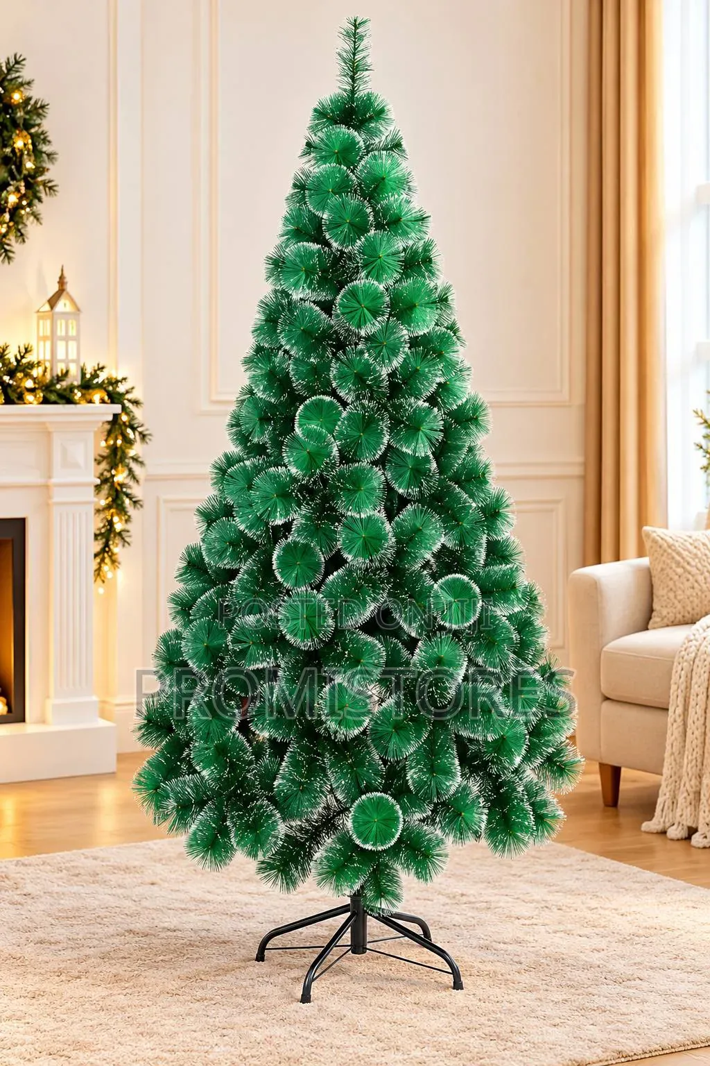 7ft Christmas Tree With Light and Ribbon