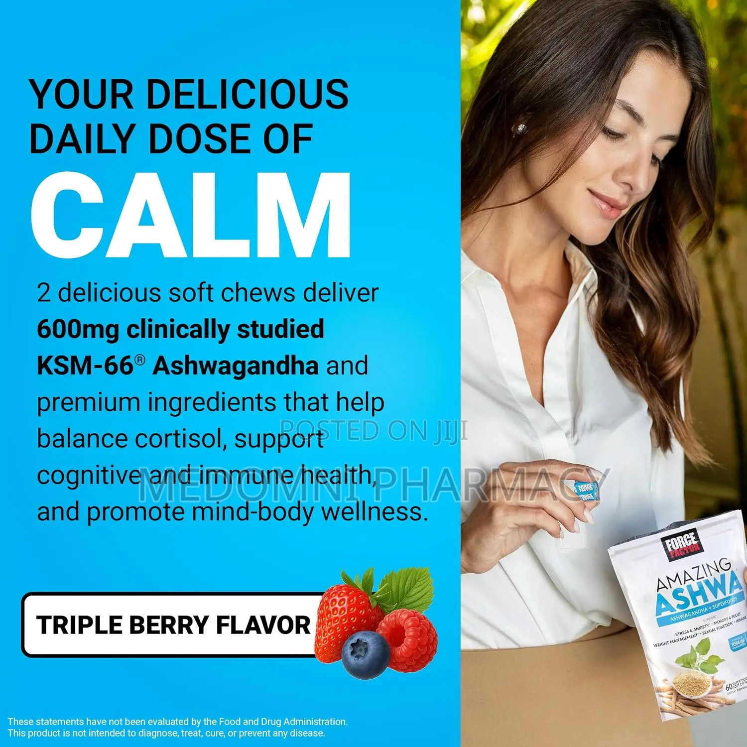 Force Factor Amazing Ashwagandha - 60 Soft Chews