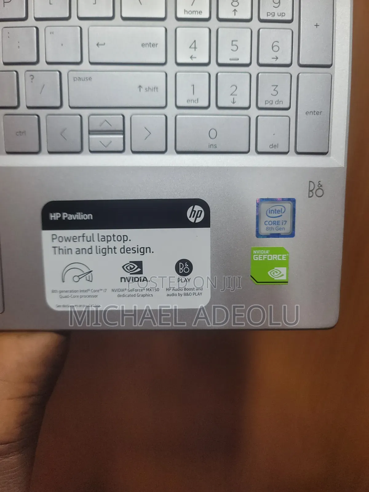 Laptop HP Pavilion 15-cs3063cl 8GB Intel Core i7 SSD 256GB