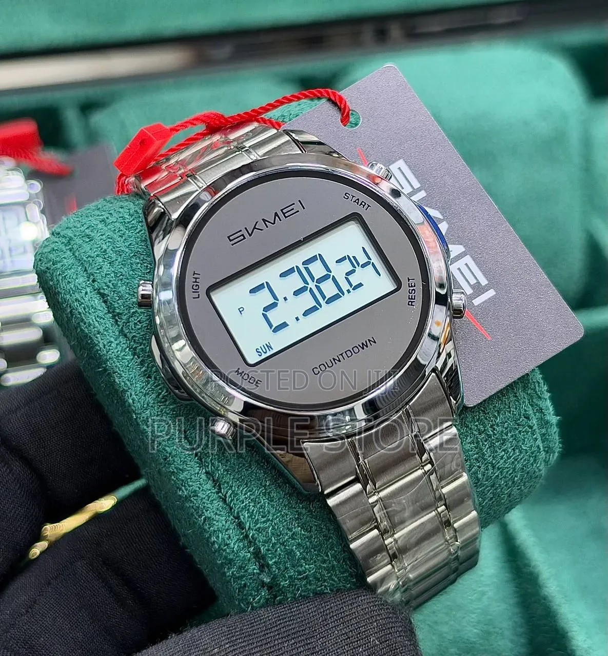 Skmei Digital, Steel Strap Chronograph Watch