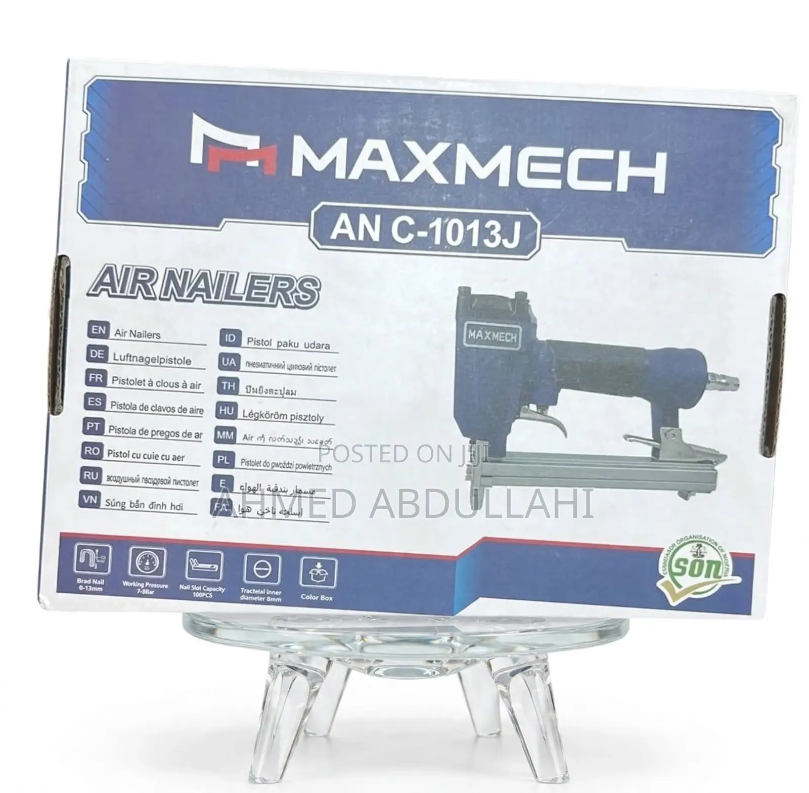 MAXMECH AN C-1013j 13mm Pneumatic Air Nailer - Professional Staple Gun