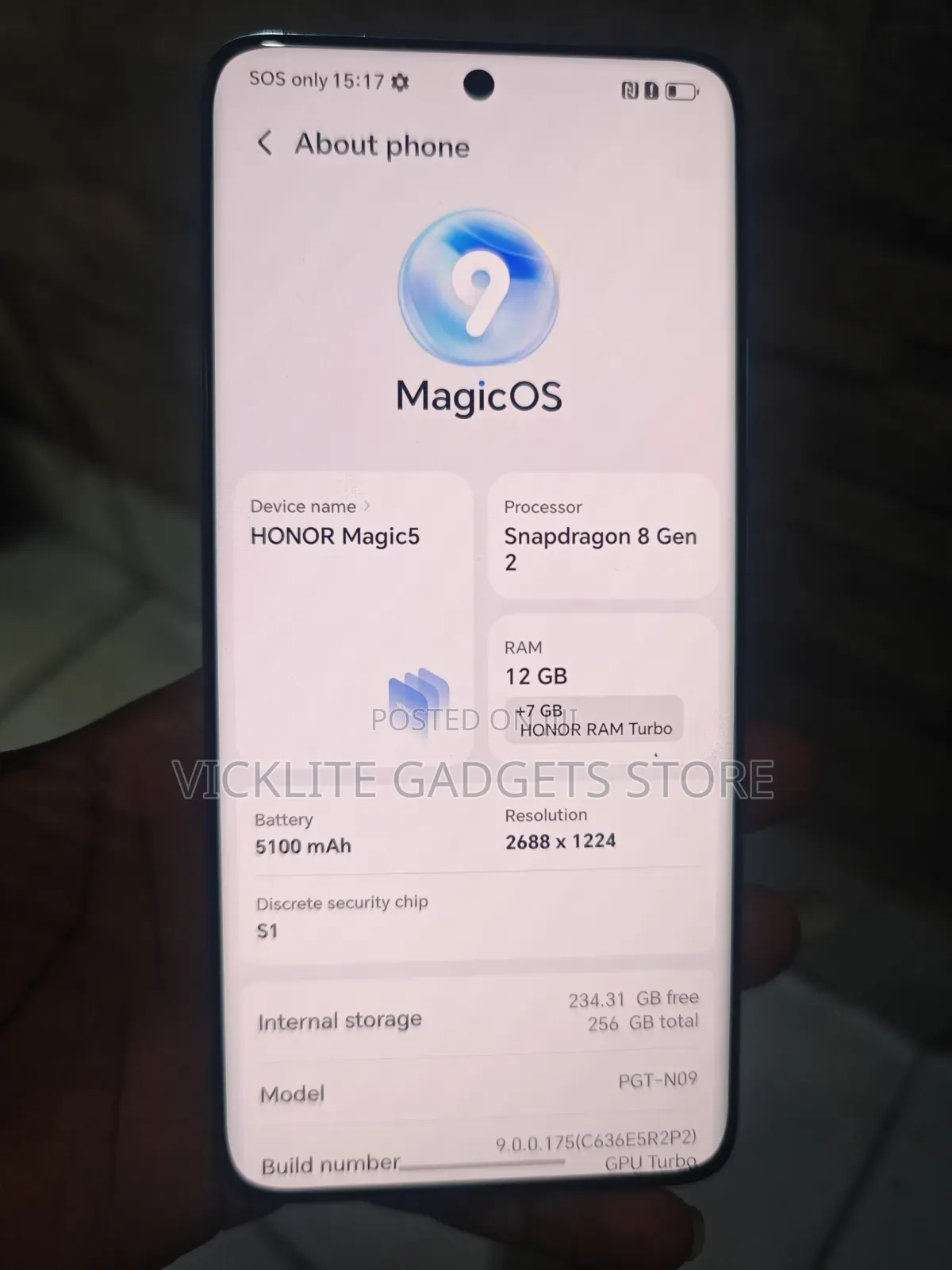 Honor Magic5 256 GB Gray