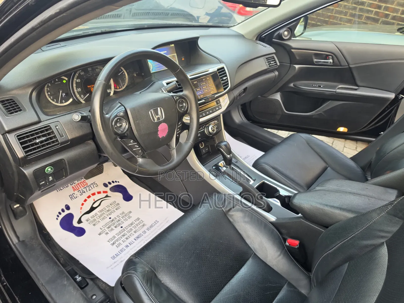 Honda Accord Touring V-6 4dr Sedan (3.5L 6cyl 6A) 2015 Black