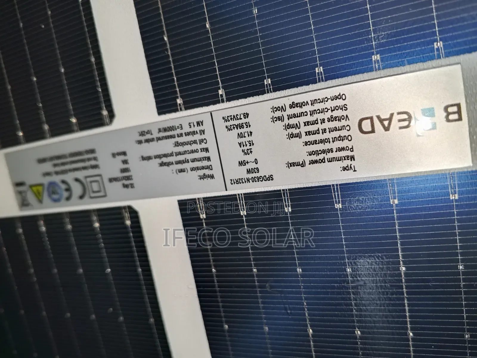 Bread 630w Solar Panels