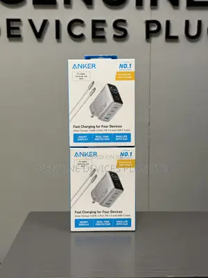 Anker 140W Max 4-Port GaN, Smart Display for Smartphones & MacBook