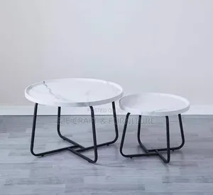 2in1 Wooden Top Round Center Table